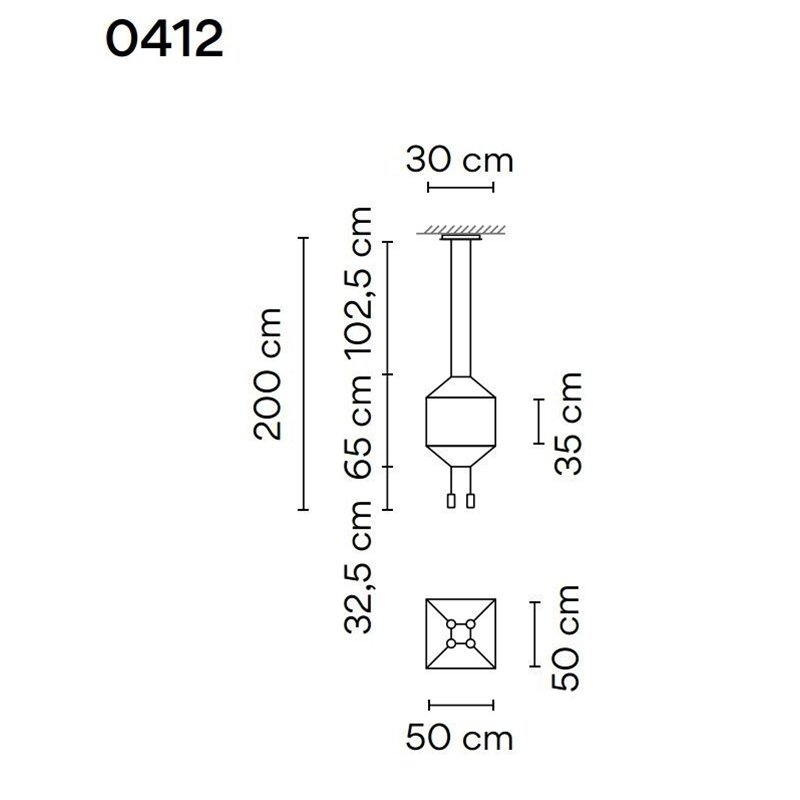 Vibia Wireflow Square 50 lampe a suspension