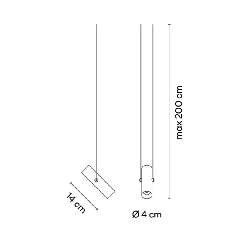 Vibia Circus Wide 40° Pendant - 0142 éclairage sur rail