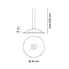 Vibia Circus Pendant Ø 40 cm - 0155 éclairage sur rail