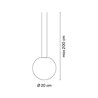 Vibia Circus Pendant Ø 20 cm - 0162 éclairage sur rail