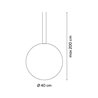 Vibia Circus Pendant Ø 45 cm - 0167 track lighting fixture