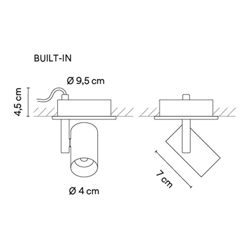 Vibia Circus solo Narrow 20° Spot - 0171 plafonnier
