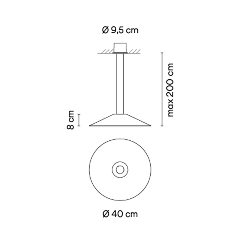 Vibia Circus solo Ø 40 cm - 0182 lampe a suspension