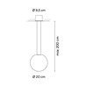 Vibia Circus solo Ø 20 cm - 0185 lampe a suspension