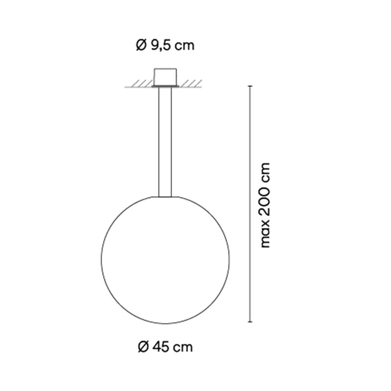 Vibia Circus solo Ø 45 cm - 0187 lampe a suspension