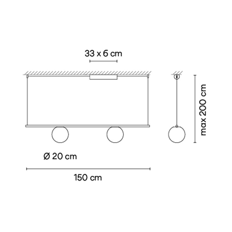 Vibia Circus solo 2x LED Ø 20 cm - 0193 lampe a suspension