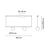 Vibia Circus solo 2x LED Ø 20 cm - 0193 lampe a suspension