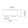 Vibia Circus solo 2x LED Ø 40 cm - 0196 lampe a suspension