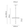 Vibia Flamingo mini Ø 45 cm - 1575 lampe a suspension