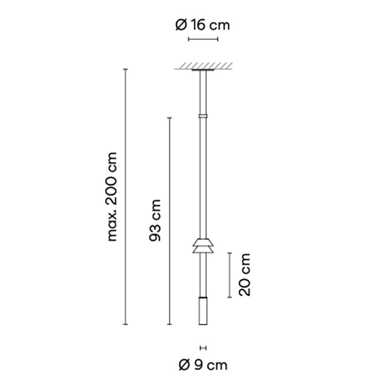 Vibia Flamingo mini Ø 9 cm - 1580 lampe a suspension