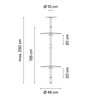 Vibia Flamingo mini Ø 45 cm - 1590 lampe a suspension