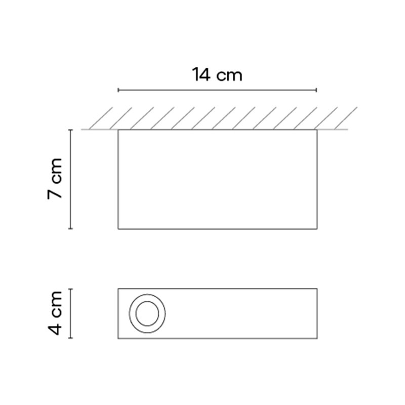 Vibia Offset 1x LED - 1720 plafonnier