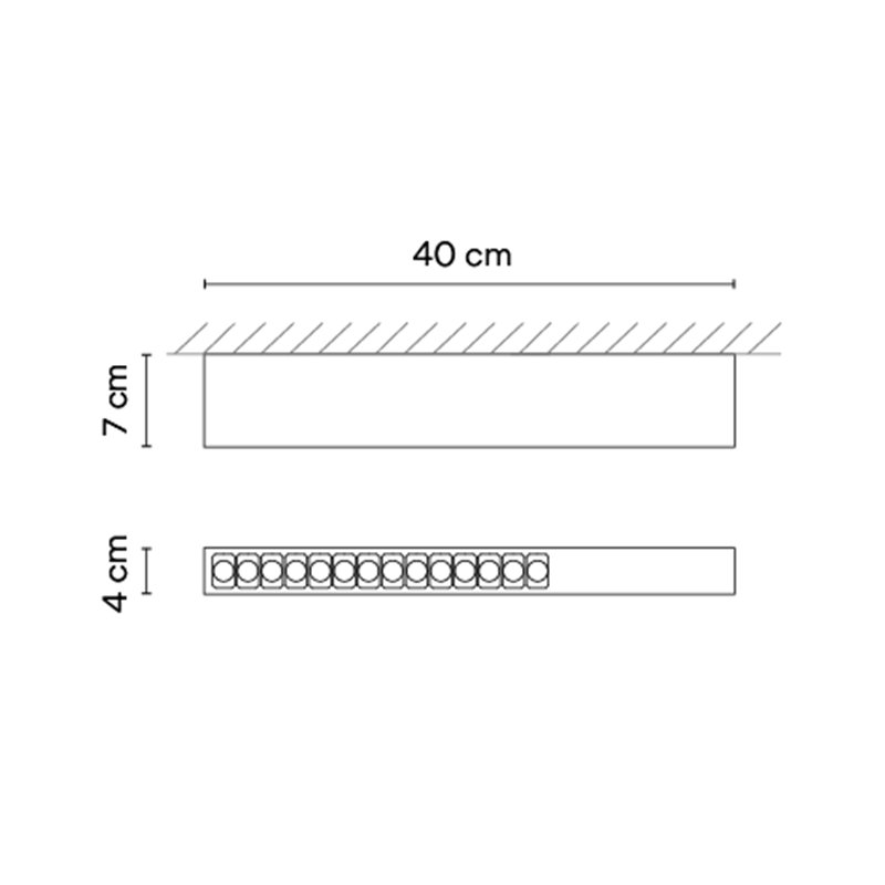 Vibia Offset High Efficiency Low Glare 40 cm - 1729 plafonnier