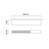 Vibia Offset High Efficiency Low Glare 40 cm - 1729 plafonnier