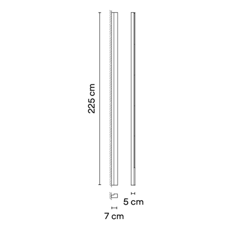 Vibia Offset Colour Mood Grazer 225 cm Left - 1767 plafonnier