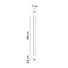 Vibia Offset Up&Down Surface Grazer 160 cm - 1774 Wandlampe