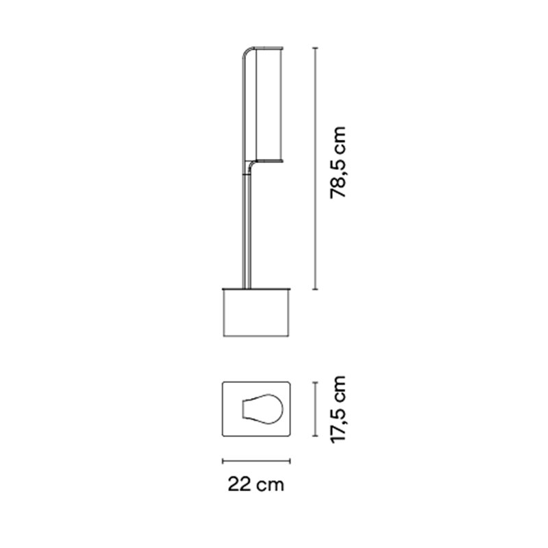 Vibia Class 1x - 2800 lampadaire extérieurs