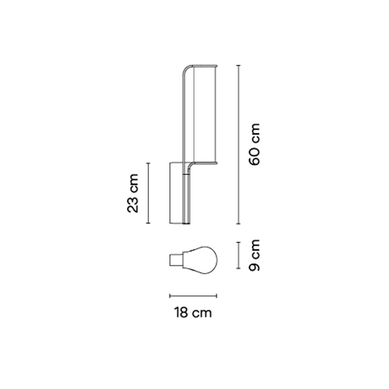 Vibia Class H. 60 cm - 2820 applique