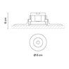Vibia Circle Trimless Medium Ø 6 cm - 3313 spot encastré