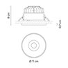 Vibia Circle Trim Wide Ø 11 cm - 3326 spot encastré