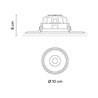 Vibia Circle Trimless Narrow Ø 10 cm - 3330 spot encastré