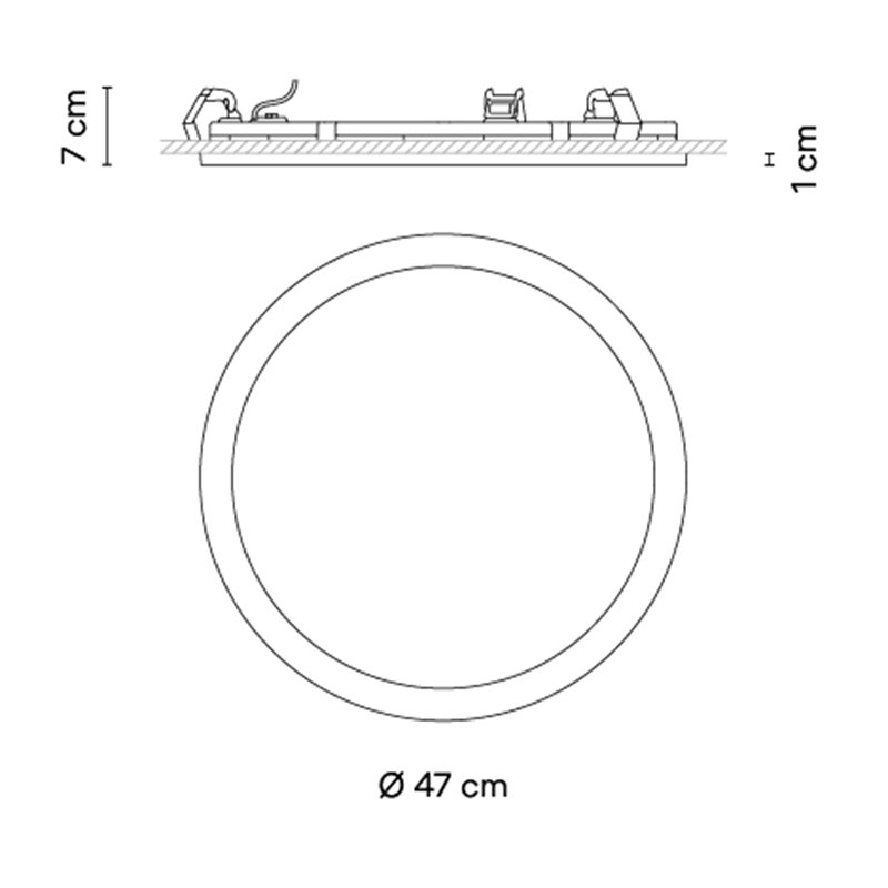 Vibia Circle Ø 47 cm - 3363 plafonnier