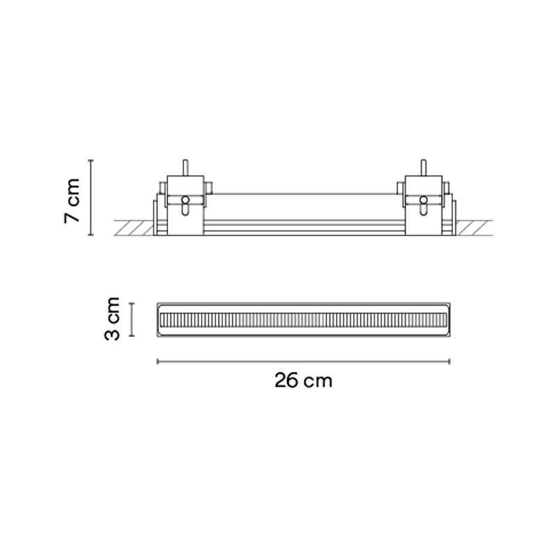 Vibia Line Trimless 26 x 3 cm - 3508 plafonnier