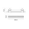 Vibia Line Trimless 26 x 3 cm - 3508 plafonnier