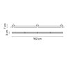 Vibia Line Trimless 102 x 3 cm - 3518 plafonnier