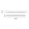 Vibia Line Wall Washer Trim 53 x 4 cm - 3580 plafonnier