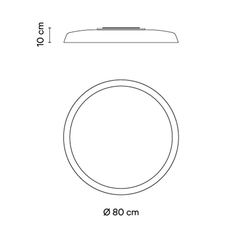 Vibia Bigger Ø 80 cm - 3900 plafonnier