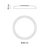 Vibia Bigger Ø 80 cm - 3900 plafonnier