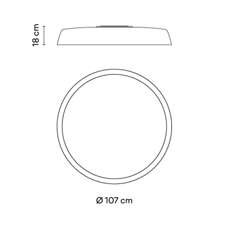 Vibia Bigger Ø 107 cm - 3915 plafonnier