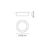 Vibia Duo petra Ø 47,5 cm x 12,5 cm - 4871 plafonnier