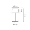 Vibia Warm Ø 19 x 41 cm - 4895 lampe de table