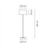 Vibia Warm Ø 32,4 x 150 cm - 4905 lampadaire