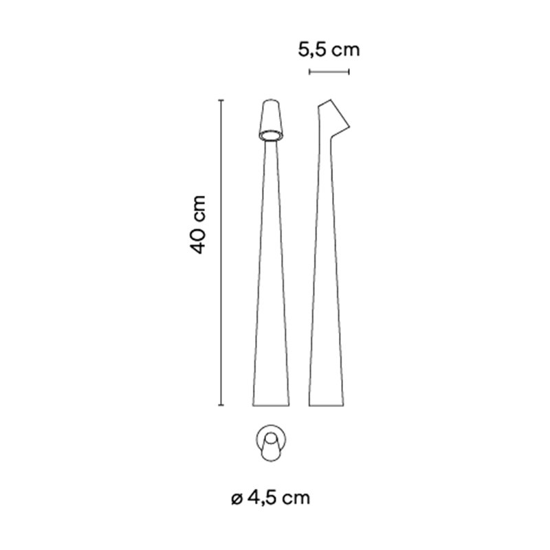 Vibia Africa Portable Ø 5 x 40 cm - 5585 lampe de table