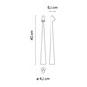 Vibia Africa Portable Ø 5 x 40 cm - 5585 lampe de table