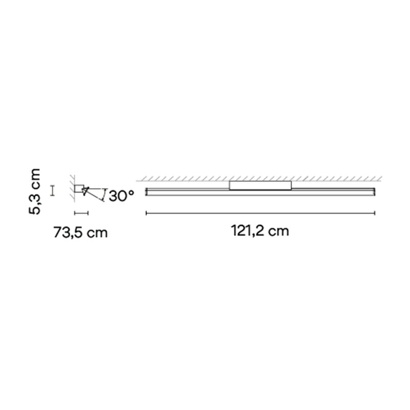 Vibia Spa Vanity Light 121 cm - 5987 applique