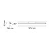 Vibia Spa Vanity Light 121 cm - 5987 applique