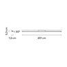 Vibia Spa Vanity Light 201 cm - 5989 Wandlampe