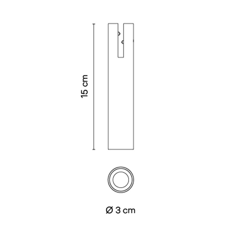Vibia Bind Downlight Ø 3 cm Narrow - 6500 éclairage sur rail