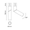Vibia Bind Spotlight Ø 4 cm Medium - 6534 éclairage sur rail
