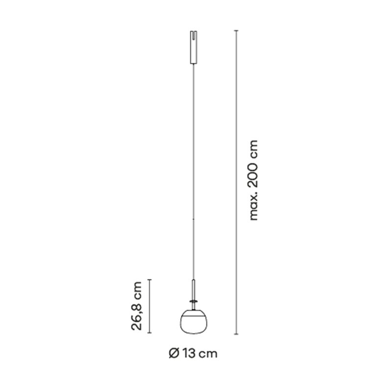 Vibia Bind Black Pincer Ø 13 cm - 6583 éclairage sur rail