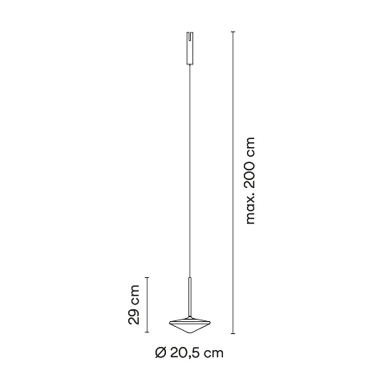 Vibia Bind Black Pincer Ø 20,5 cm - 6586 éclairage sur rail