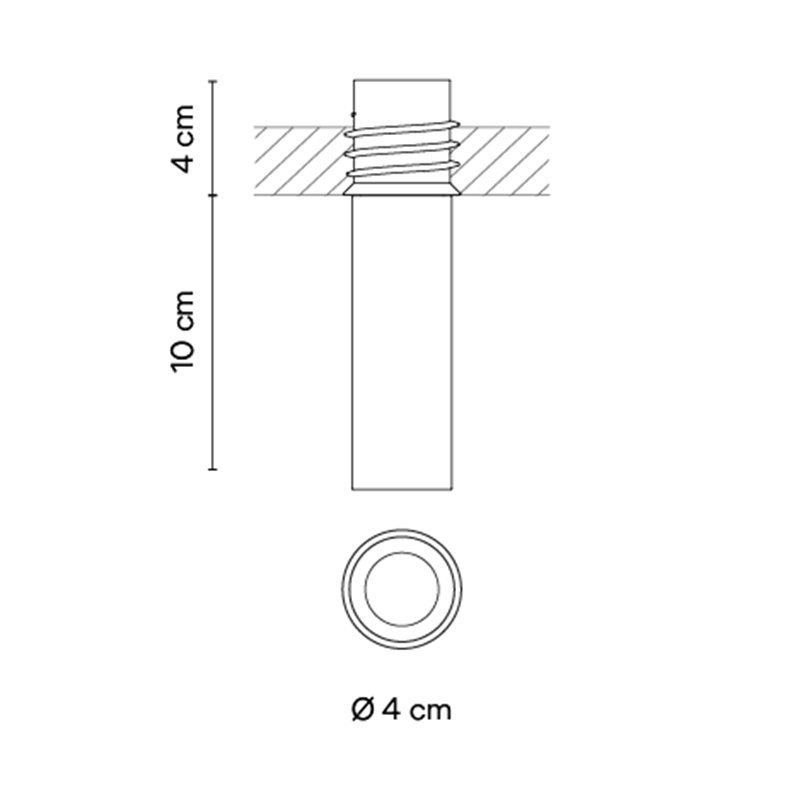 Vibia Bind solo Downlight Ø 3 cm x 10 cm Medium - 6634 spot encastré