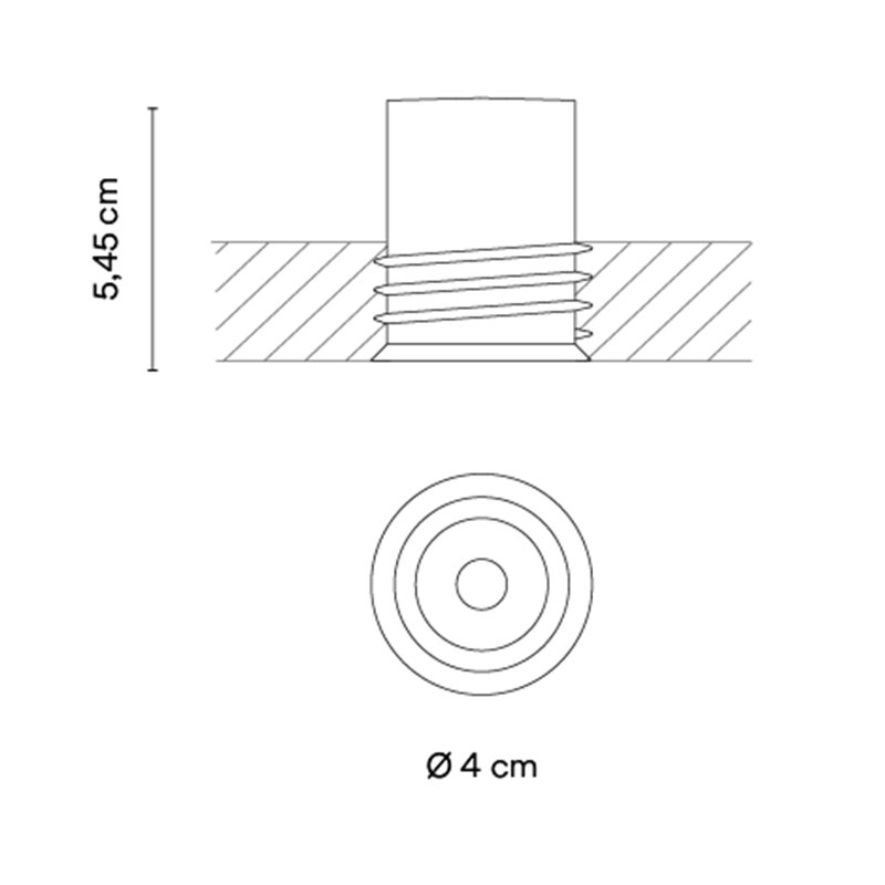 Vibia Bind solo Ø 4 cm Narrow - 6650 spot encastré
