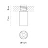 Vibia Bind solo Downlight Ø 4 cm x 7 cm Medium - 6664 spot encastré