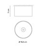 Vibia Bind solo Downlight Ø 18,5 cm Wide - 6702 Deckenlampe
