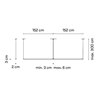 Vibia Sticks solo 304 x 2 x 3 cm UGR <19 - 7366 Hängelampe